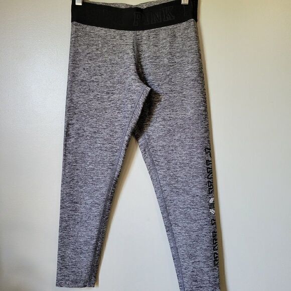 WORN ONCE PINK VICTORIAS SECRET ULTIMATE LEGGINGS SIZE M - Picture 2 of 13